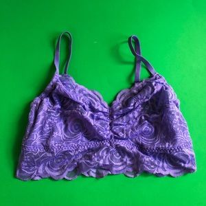 Purple lace bralette